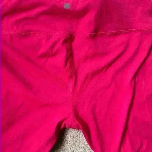 Yogalicious Women's Large Hot Pink Pants Yoga Leggings EUC Cross Cross Detail - Picture 6 of 6